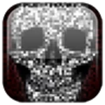 pixel! skull android application logo